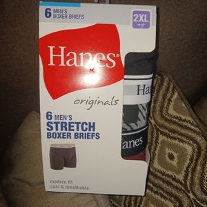 Hanes Originals Men's Stretch Cotton Boxer Briefs Pack, Moisture-Wicking, Green